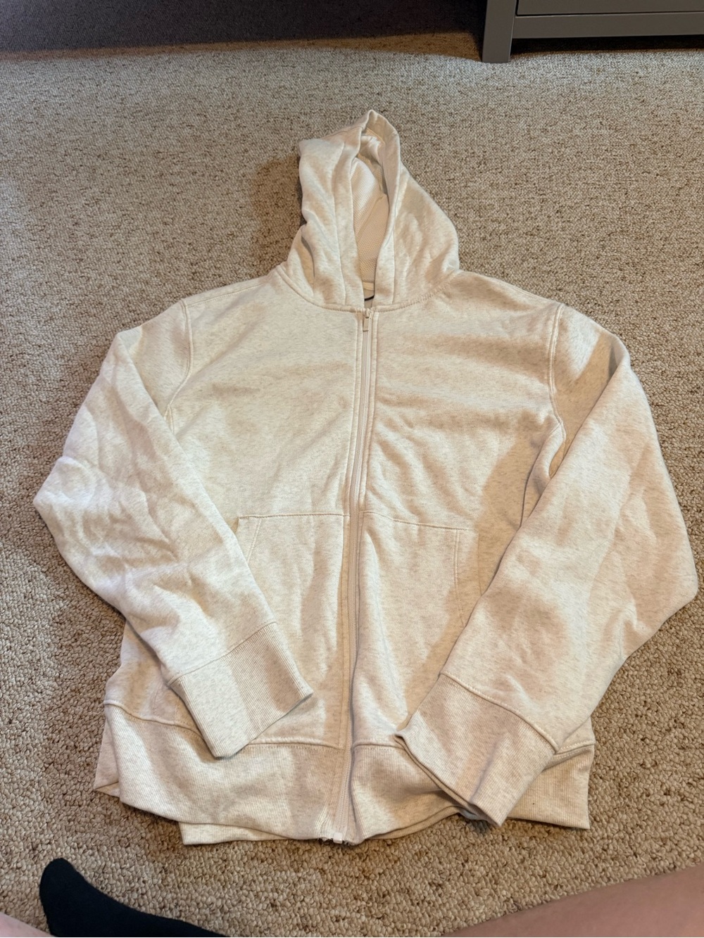 all in motion Cream Full-Zip Hoodie
